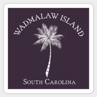 Wadmalaw Island South Carolina Vintage Palm Sticker